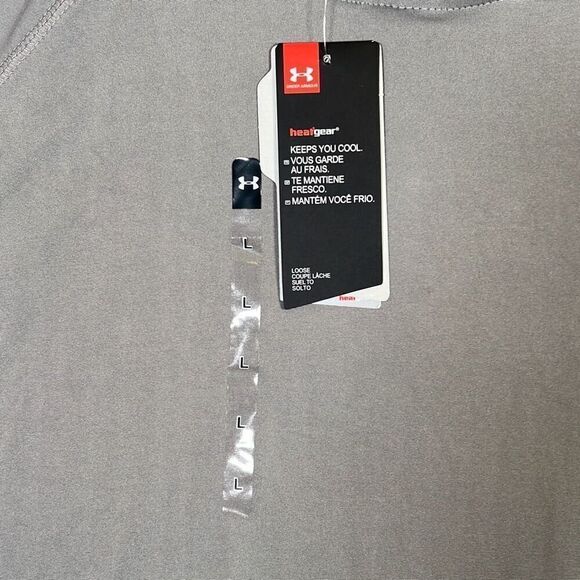 Under Armour Women's gray Heatgear Velocity Twist Hoodie- women large-NWT - Picture 2 of 10